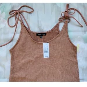 NWT Kendall & Kylie Sleeveless Bodycon Tie Dress